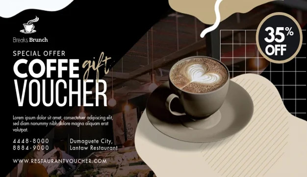 coffee shop voucher